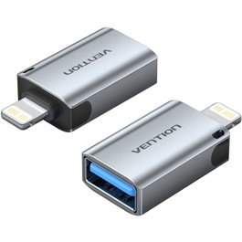 Vention Adaptador OTG USB-C Hembra a Lightning Macho Azul